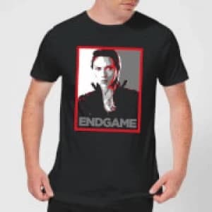 Avengers Endgame Black Widow Poster Mens T-Shirt - Black