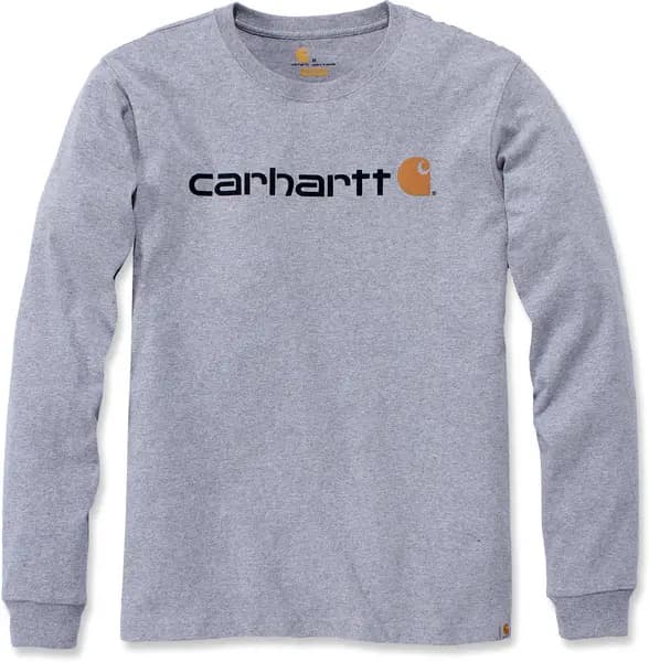 Carhartt EMEA Workwear Signature Graphic Core Logo Longsleeve, grey, Size 2XL