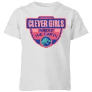 Jurassic Park Clever Girls Inherit The Earth Kids T-Shirt - Grey - 11-12 Years