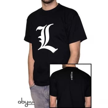 Death Note - L Tribute Mens Medium T-Shirt - Black