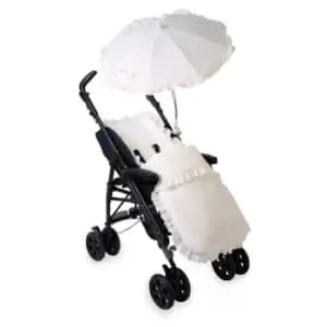 Clair de Lune Broderie Anglaise Pushchair Footmuff - White