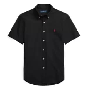 Polo Ralph Lauren Polo Ralph Lauren Short Sleeve Poplin Shirt Mens - Black