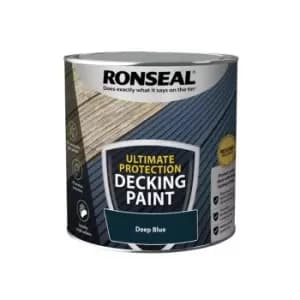 Ronseal Ultimate Protection Decking Paint Deep Blue 2.5 litre