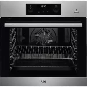 AEG BPK355020M Built In Electric Single Oven - Black