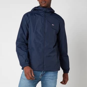 Tommy Jeans Mens Packable Windbreaker Jacket - Twilight Navy - L