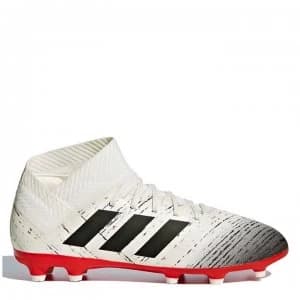 adidas Nemeziz 18.3 Childrens FG Football Boots - White/Black/Red