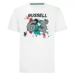 2022 Mercedes George Russell #63 T-Shirt (White)