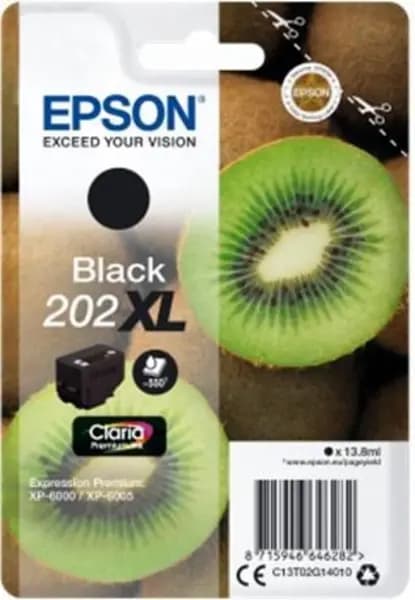Epson Kiwi 202XL (13.8ml) Claria Premium Black Ink Cartridge