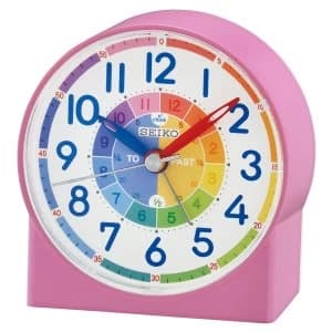 Seiko Childrens Time Teaching Alarm Clock - Pink