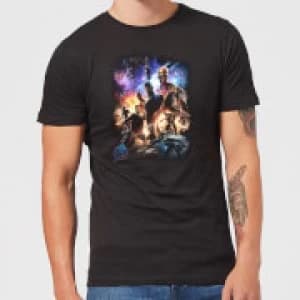 Avengers Endgame Character Montage Mens T-Shirt - Black