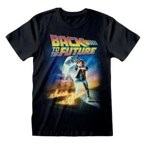 Back To The Future - Poster Large Unisex Large T-Shirt - Black