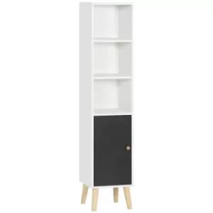 Bathroom Storage Cabinet Floor Standing Tallboy Unit Shelves Cabinet