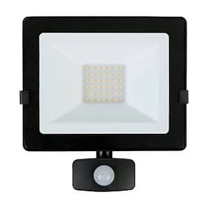 Luceco Eco Floodlight PIR IP54 Black 2400 Lumens 30W