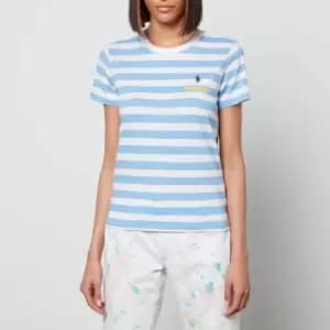 Polo Ralph Lauren Womens Stripe Short Sleeve T-Shirt - Blue/White Stripe - XS