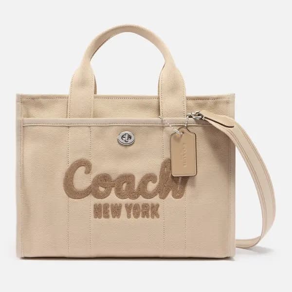 Coach Cargo Canvas Tote Bag Cream female CP158 LHVRA