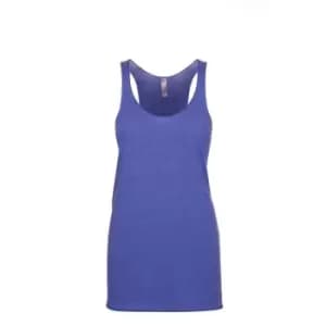 Next Level Womens/Ladies Tri-Blend Racer Back Tank Top (L) (Vintage Royal Blue)