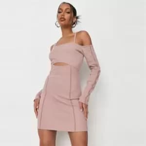 Missguided Petite Cut Out Dress - Pink