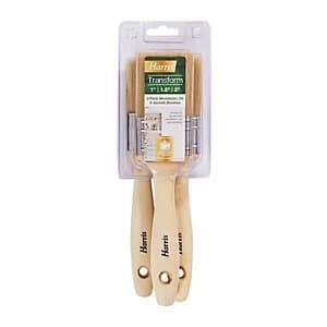 Harris Timbercare Mixed Size Woodstain & Varnish Brushes - Pack of 3