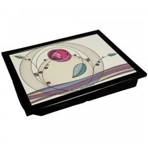 Denby Tiffany Rose Laptray With Black Edge