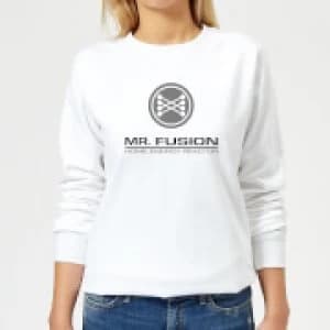 Back To The Future Mr Fusion Womens Sweatshirt - White