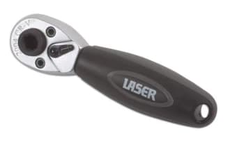 Laser Tools 3723 Ratchet - 1/4"D & Bit Driver Chrome Vanadium