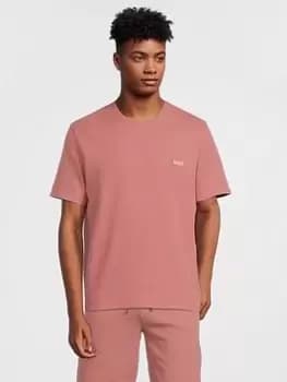 BOSS Bodywear Waffle Lounge T-Shirt - Pink Size M Men