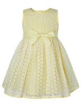 Monsoon Baby Girls Diana Dress - Yellow