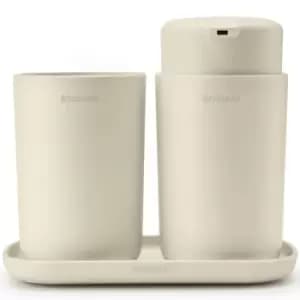 Brabantia Bathroom Accessory Set Of 3 Soft Beige