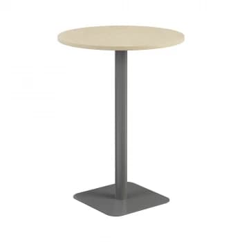 Contract 800mm High Table - Maple Top and Silver Legs