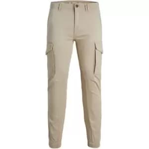 Jack and Jones Paul Flake Slim Stretch Cuffed Cargo Pants Junior - Beige