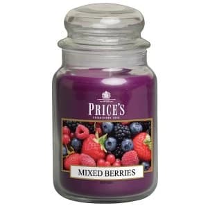 Prices Candles Mixed Berries Scented Jar Candle