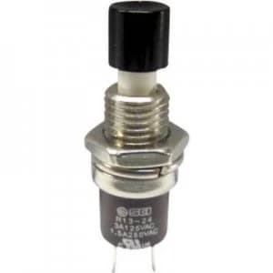 SCI R13 24B1 05 BK Pushbutton 250 V AC 1.5 A 1 x OnOff momentary