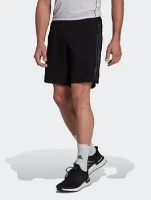 adidas Run Icon Full Reflective 3-stripes Shorts, Black Size XS Men