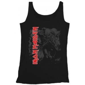Iron Maiden Hi-Contrast Trooper Mens Large Vest - Black