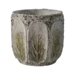 Gallery Interiors Borela Rustic Green Pot / Large