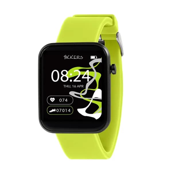 Tikkers Tikkers Series 13 Bright Green Strap Smart Watch