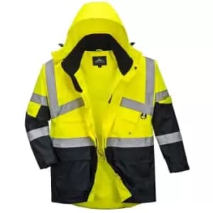Portwest S760YNRXXXL - sz 3XL Hi-Vis 2-Tone Breathable Jacket - Yellow/Navy - Yellow/Navy