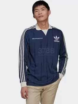 adidas Originals Graphics Mellow Ride Club Long Sleeve Jersey - Dark Blue, Dark Blue Size M Men