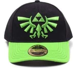 NINTENDO Zelda Hyrule Crest Logo Cap - Black & Green