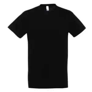 SOLS Mens Regent Short Sleeve T-Shirt (4XL) (Deep Black)