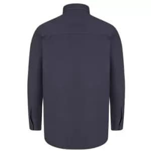 Front Row Mens Cotton Drill Overshirt (L) (Navy)