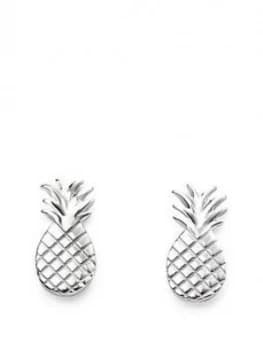 The Love Silver Collection Sterling Silver Pineapple Stud Earrings