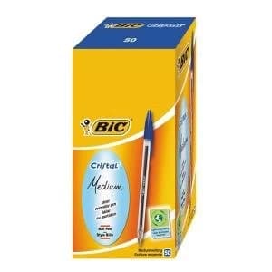 Original Bic Cristal Medium Ballpoint Pen Blue 837360