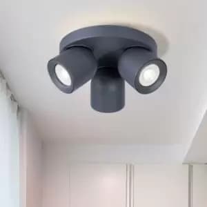 Harper Living - 3 Light White Ceiling Spotlight with Fully Adjustable Bulb Holders