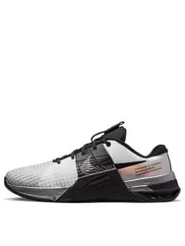 Nike Metcon 8 Premium Trainers - Grey/Black, Grey/Black, Size 4, Women