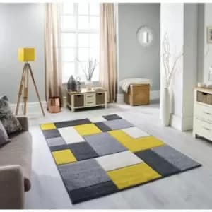 Oriental Weavers - Portland 8425 i 120cm x 170cm Rectangle - Grey and Yellow