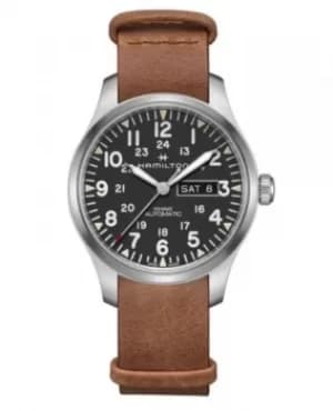Hamilton Khaki Field Day Date Auto Automatic Black Dial Mens Watch H70535531 H70535531