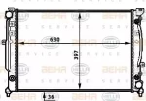 x1 Behr Heat Exchanger 8MK376720-601 with Screw Genuine replacement Made in CN