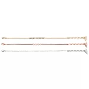 Ladies Fiorelli Multi colour gold Set of 3 Dainty Bracelets