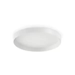 Ideal Lux Decorative Round Simple Flush White, 23000K